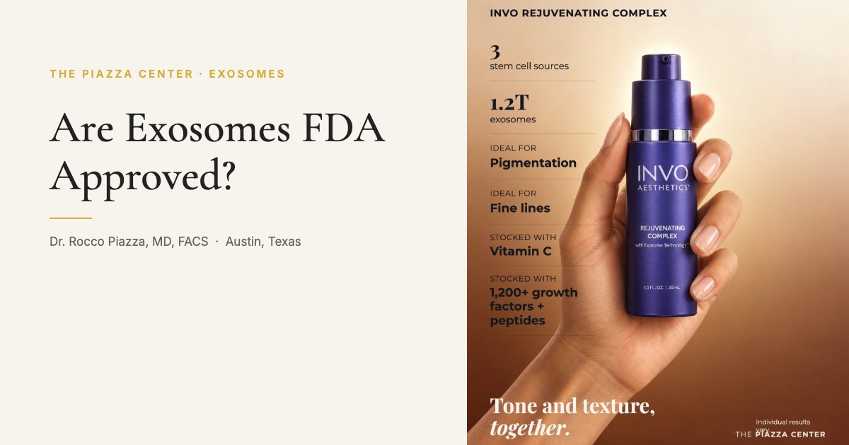 Are Exosomes FDA Approved, Safe or Legal? A Plastic Surgeon's Straight Answer